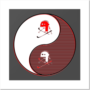 yin yang balance harmony design eastern philosophy ski Posters and Art